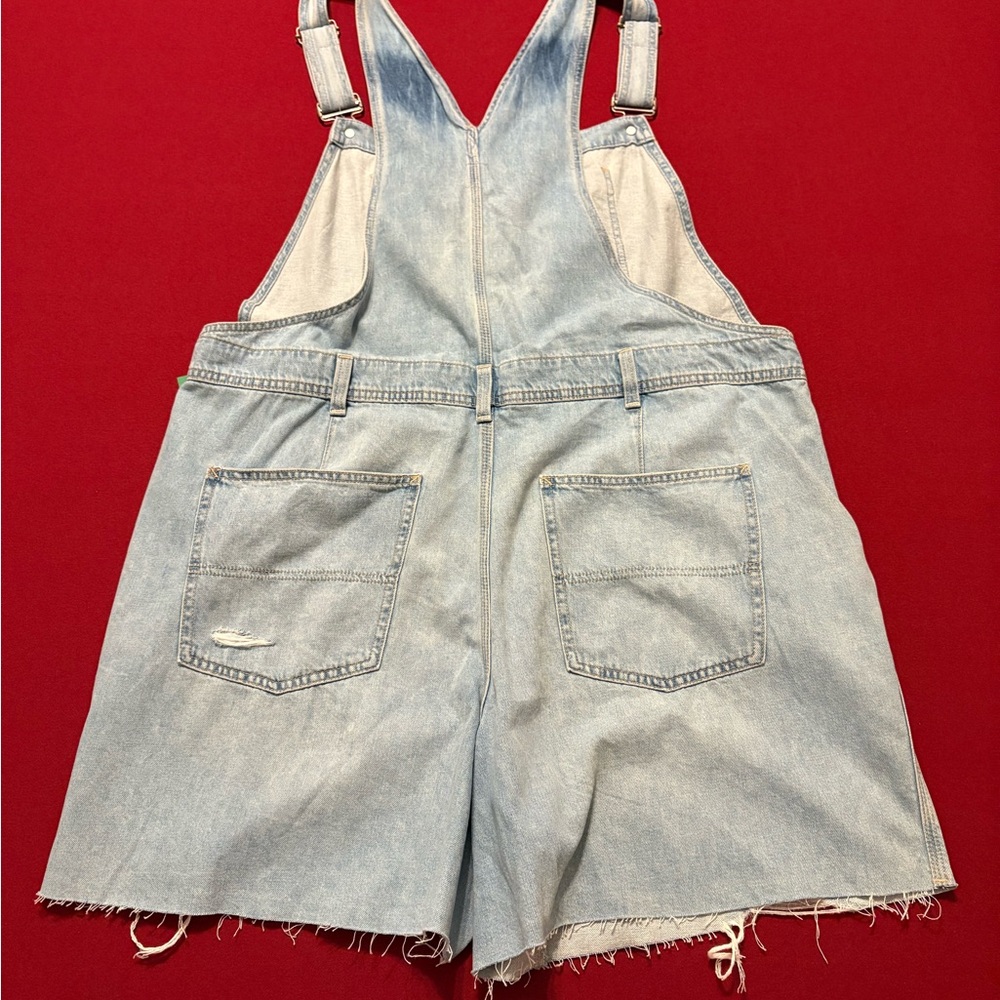GAP Denim Overall Shorts size XL - Picture 7 of 11
